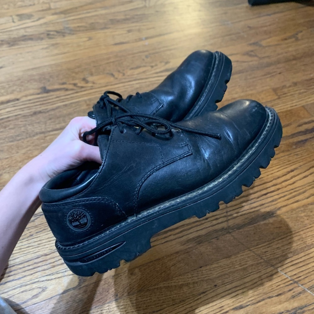 Black timberland shoes